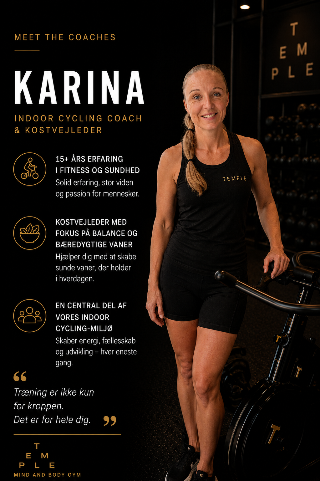 Karina — Indoor Cycling Coach & Nutrition Advisor